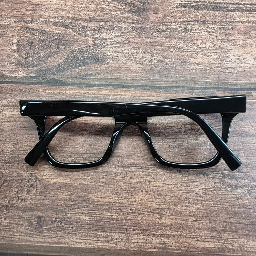 Warby Parker Beale W 100 Eyeglasses Jet Black 51-20-145 Square Acetate Frames